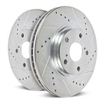 Power Stop 89-96 Nissan 240SX Front Evolution Drilled & Slotted Rotors - Pair