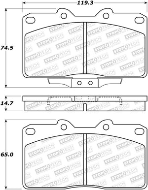 StopTech Street Brake Pads - Front