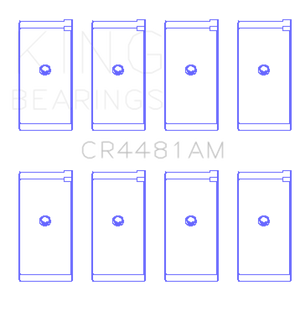 King Engine Bearings Mitsubishi 4G63/4G64 6 Bolt 1st Gen DSM (Size 0.50mm) Rod Bearing Set