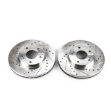 Power Stop 89-96 Nissan 300ZX Front Evolution Drilled & Slotted Rotors - Pair