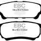 EBC 11-14 Chrysler 200 2.4 Greenstuff Rear Brake Pads