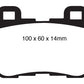 EBC 08-13 Infiniti FX50 5.0 Yellowstuff Rear Brake Pads
