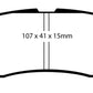 EBC 95-99 Chrysler Sebring Coupe 2.0 Yellowstuff Rear Brake Pads