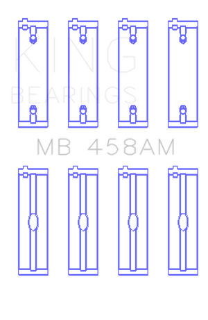 King Engine Bearings Mitsubishi 181CI 3.0L 6G72 V6 (Size 0.25) Main Bearing Set