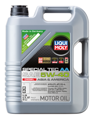 LIQUI MOLY 5L Special Tec AA Motor Oil SAE 5W40 Diesel